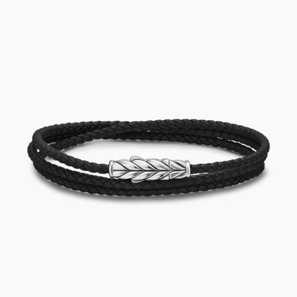 David Yurman Chevron Triple Wrap Bracelet